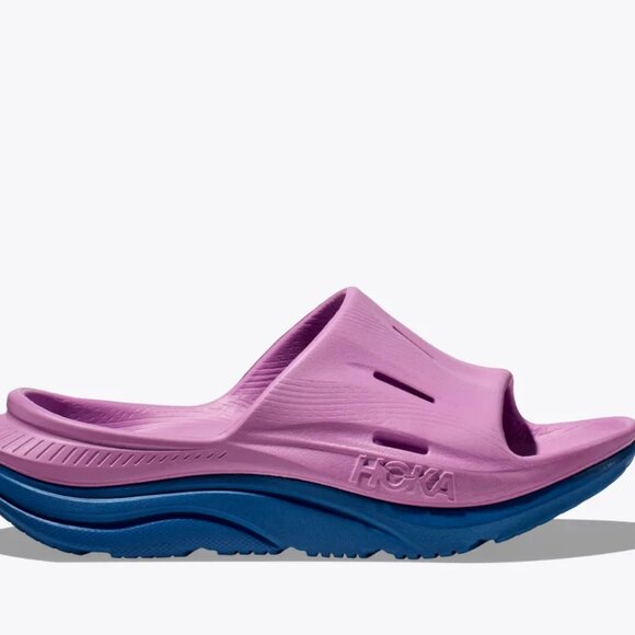 HOKA ORA RECOVERY SLIDE 3 Cyclamen - Coastal Sky MEN'S SIZE 12 NEW - Picture 8 of 11